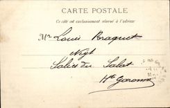 Netter CPA Eingang des Hafens