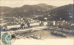 Nettes CPA das der Hafen als die Krahe fliegt