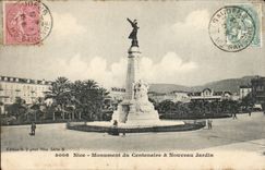 Nettes CPA Denkmal des Jahrhunderts und des neuen Gartens