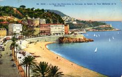 Nette CPA das Kai der Vereinigten Staaten die Terrasse der Sonne der Bellanda Aufsatz und das Bor bringen an