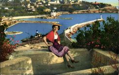 Nettes CPA Nicoise mit dem Schloss