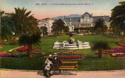 Nettes CPA das stadtische Kasino und Garden Albert 1