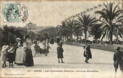 Nettes CPA die neue Garten Massena Allee