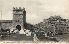 Umlagerungen der Nizza CPA Ruinen Chateauneuf des unbewohnten Dorfs schliessen Geschichten