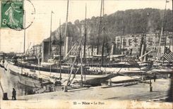 Nettes CPA der Hafen