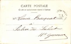 Villefranche CPA Street of the church Old man bell-tower