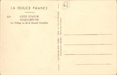 Roquebrune CPA das Dorf gesehen vom grossen Gesims