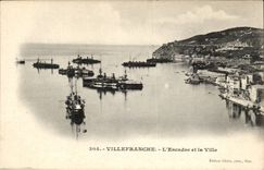 Villefranche CPA the squadron of the city