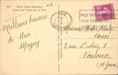 Netter CPA Eingang eines Segelnschiffs im Hafen