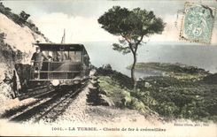 La Turbie - the Cog railway - CPA