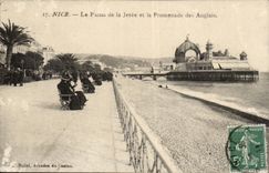 Nettes - der Gaumen des Piers und des Wegs Englisch - CPA