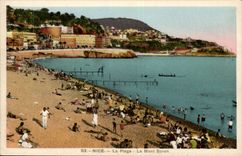 Nice - the Beach - the Boron Mount - CPA