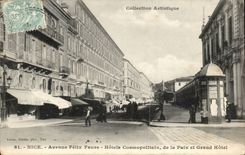 Nette - Allee Felix Faure - Cosmopolitain Hotels des Friedens und des grossen Hotels - CPA