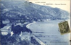 Menton - Sight on Garavan - CPA