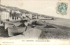 Menton - Walk of the South - CPA