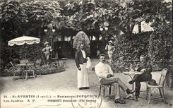 St Avertin - Restaurant Fouqueux - Les jardins - CPA 