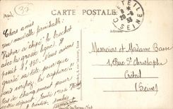 Veretz - Vue d'ensemble - pris de la Rive droite du Cher - CPA 