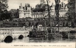 Rigny Usse - Le Chateau et l'Indre - CPA 