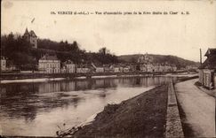 Veretz - Vue d'ensemble prise de la Rive droite du Cher - CPA 