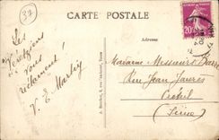 Veretz - Vue d'ensemble prise de la Rive droite du Cher - CPA 