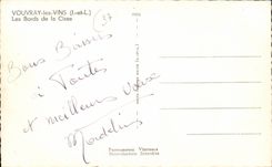 Vouvray les Vins Bords de la Cisse - CPA 