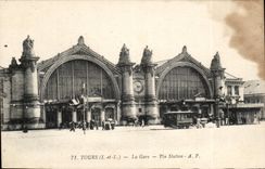 Tours La Gare - CPA 