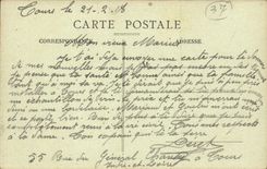 Tours - Place du Palais de Justice - CPA 