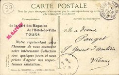 Tours - Fontaine de Beaune - Quincaillerie - la Place - CPA 