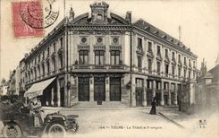 Tours - Le Theatre Francais - automobile - CPA 