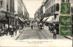 Tours - La Rue Nationale - CPA 