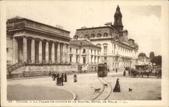 Tours - Le Palais de Justice et le Nouvel Hotel de Ville - CPA 