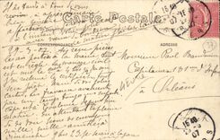 Tours - la gare vue prise de la prefecture - CPA 