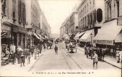 Tours CPA La rue nationale (cote sud)