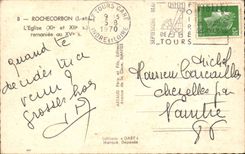 Rochecorbon CPA l'eglise remaniee au 15eme