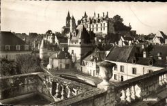 Loaches CPA the door of the cordeliers and the royal castle