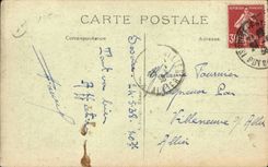 Loaches CPA the tower Saint Antoine built in 1529 and Statue of Alfred de Vigny