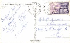 Azay le Rideau CPA Le chateau