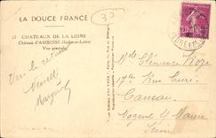 CPA chateaux de la Loire Vue generale