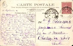 CPA PEcheur en bateau