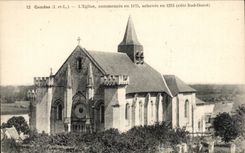 Candes CPA L'eglise commencee en 1175 achevee en 1215
