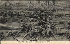 Low Orleans CPA reliefs of Statue of Jeanne of arc