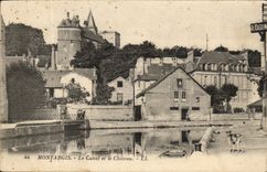 Montargis CPA the canal and the castle