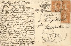 Montargis CPA der Kanal und das Schloss