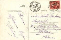 Pithiviers CPA Statue of Poisson