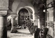 Saint Benoit on the Interior Loire CPA of the vault transformed into museum