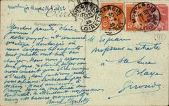 Montargis CPA the canal and the old woman tower