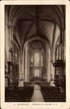 Interior Montargis CPA of the church