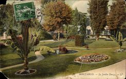 Montargis cPA the Durzy garden