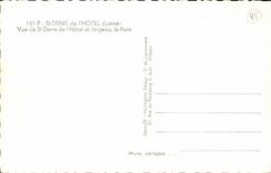 Saint Denis of the hotel cPA Seen St Denis of the hotel and Jargeau the bridge