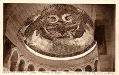 Germigny of Close Interior CPA of the remarkable Mosaic church of 806